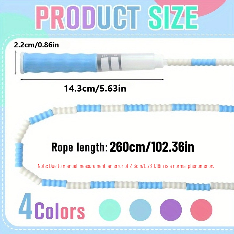 Bamboo Joint Soft Bead Skippin - Sports Equipment For Kindergarten review and price