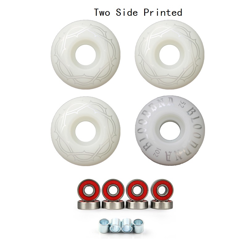 4Pcs Skateboard Wheels With be - Skateboard Complete Deck review and price