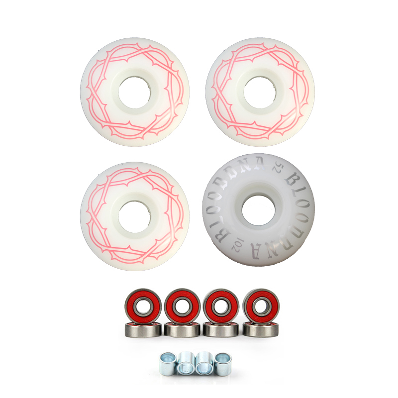 4Pcs Skateboard Wheels With be - Skateboard Complete Deck review and price