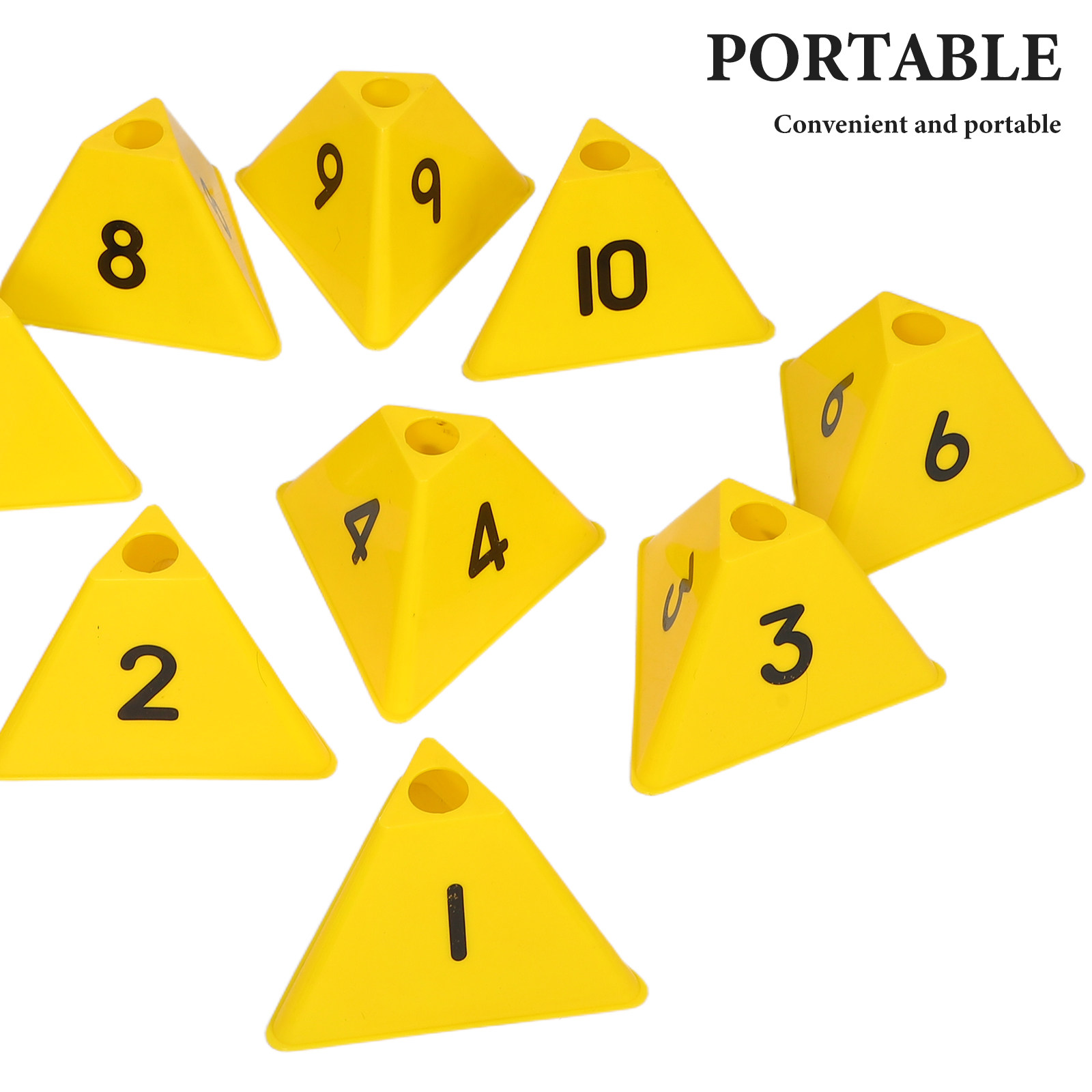 10Pcs Football Training Marker - Football Training Cone review and price