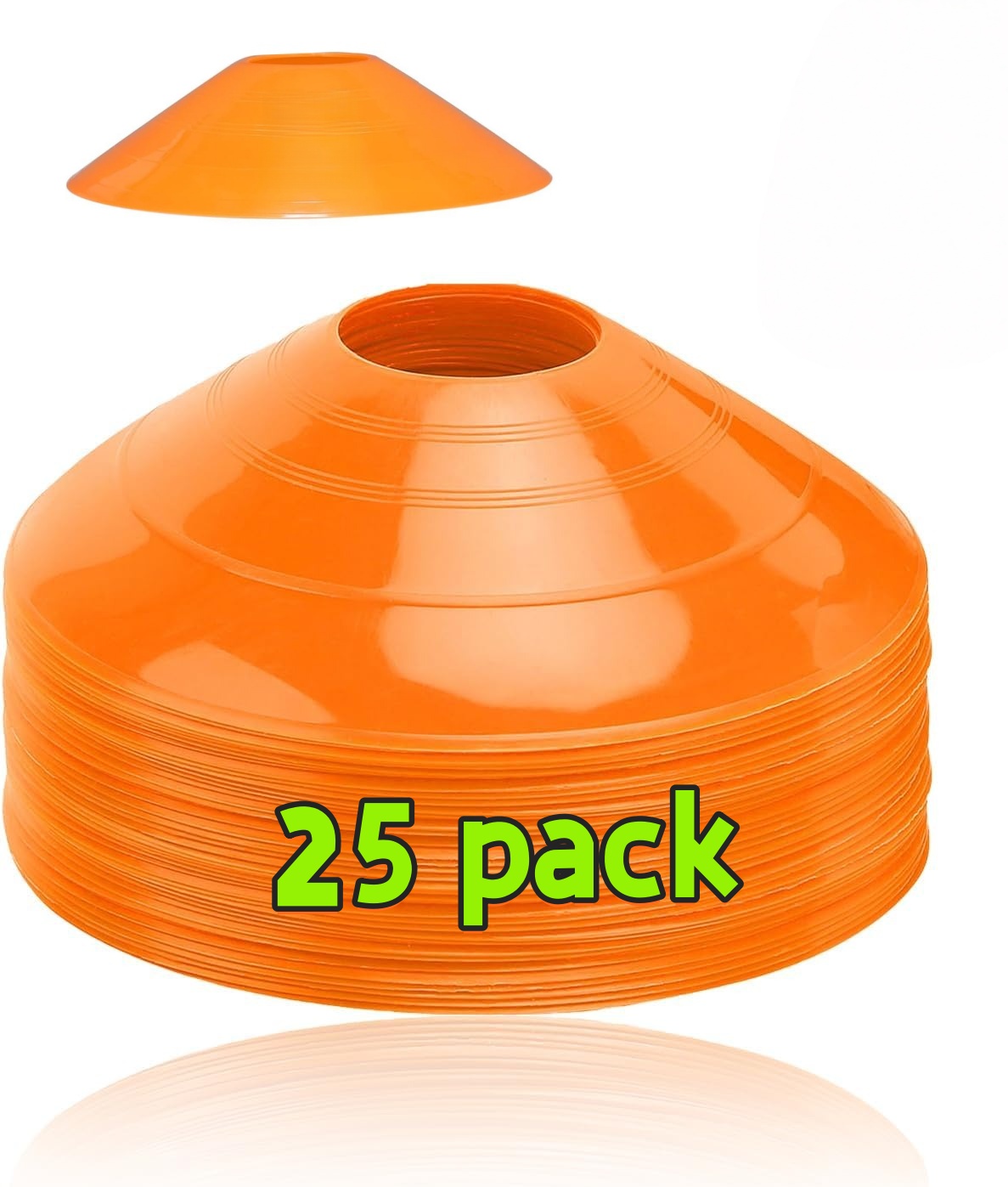 25 Pack football cone plate  f - Football Training Cone review and price