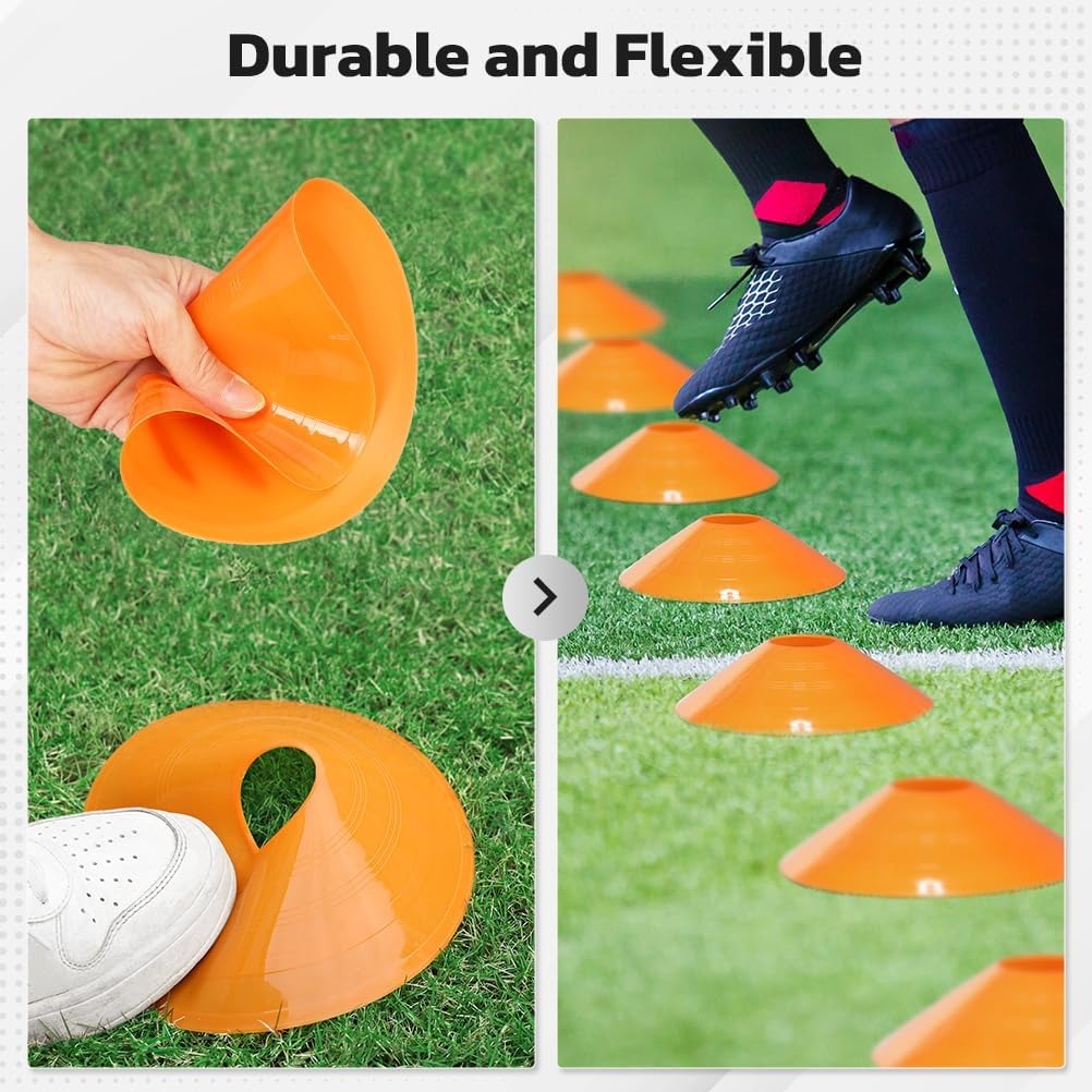 25 Pack football cone plate  f - Football Training Cone review and price